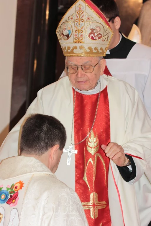 Biskup Wojciech i Biskup Alojzy Orszulik I Biskup Łowicki - senior.
